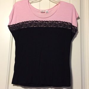 Cato pink and black cotton shirt